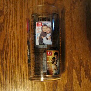 Tv Guide Plastic Glass From the 1990's